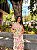 VESTIDO LONGO CHIFFON FLORAL UM OMBRO SÓ SAIA MULLET COM BABADOS FUNDO VERDE - Imagem 2