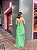 VESTIDO LONGO CHIFFON TOMARA QUE CAIA E RECOTES LATERAIS BABADOS CAMADA VERDE BANDEIRA - Imagem 2