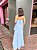VESTIDO LONGO CHIFFON TOMARA QUE CAIA E RECOTES LATERAIS BABADOS CAMADA AZUL SERENITY - Imagem 3