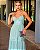 VESTIDO LONGO CHIFON CORPETE COM RENDA ALÇA FINA VERDE MENTA PR - Imagem 2