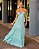 VESTIDO LONGO CHIFON CORPETE COM RENDA ALÇA FINA VERDE MENTA PR - Imagem 3