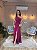 VESTIDO LONGO JERSEY UM OMBRO SÓ NO LATERAL FENDA  FUCSIA - Imagem 3