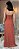VESTIDO LONGO CHIFFON DE ALCINHA SAIA PLISSADA COM BUSTO DRAPEADO COM DETALHE LAÇO TERRA COTA - Imagem 2