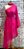 VESTIDO MIDI ASSIMÉTRICO CHIFFON UM OMBRO SÓ MANGA LONGA DETALHE NO PESCOÇO ROSA - Imagem 1