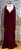 VESTIDO LONGO CHIFFON DECOTE V ALCINHA BABADO VERTICAL MARSALA - Imagem 1