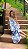 VESTIDO LONGO DE ALCINHA  CHIFON/SEDA BRANCO ESTAMPADO DE AZUL - Imagem 1