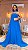 VESTIDO LONGO CREPE DE SEDA TOMARA QUE CAIA COM FAIXA NO PESCOÇO AZUL ROYAL - Imagem 1