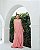 VESTIDO LONGO CREPE DE SEDA TOMARA QUE CAIA COM FAIXA NO PESCOÇO ROSE - Imagem 2
