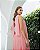 VESTIDO LONGO CREPE DE SEDA TOMARA QUE CAIA COM FAIXA NO PESCOÇO ROSE - Imagem 4
