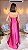 VESTIDO LONGO PRADA COM ELASTANO TOMARA QUE CAIA FENDA LATERAL PINK - Imagem 2