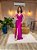 VESTIDO LONGO PRADA ALÇA BRILHO NO FRONTAL FUCSIA - Imagem 1