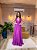 VESTIDO LONGO CREPE ALÇA LARGA  DECOTE V ROXO - Imagem 2