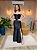 VESTIDO LONGO PRADA COM ELASTANO TOMARA QUE CAIA FENDA LATERAL PRETO - Imagem 1