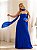 VESTIDO LONGO CHIFFON PLISSADO TOMARA QUE CAIA VERDE AZUL ROYAL - Imagem 1
