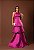 VESTIDO LONGO ZIBELINE FRENTE UNICA SAIA TRÊS MARIAS PINK - Imagem 1