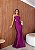VESTIDO LONGO ACETINADO ESTILO CORPETE BUSTO ESTRUTURADO COM TULE E CAPA REMOVIVEL FUCSIAST - Imagem 1