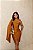 VESTIDO MIDI PRADA COM FENDA E CAPA ALONGADA DOURADO - Imagem 3