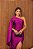 VESTIDO MIDI PRADA COM FENDA E CAPA ALONGADA FUCSIA - Imagem 1