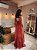 VESTIDO LONGO CHIFFON PLISSADO TOMARA QUE CAIA TERRACOTA - Imagem 2