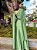 VESTIDO LONGO PRADA COM ELASTANO UM OMBRO SÓ COM ECHARPE VERDE OLIVA - Imagem 2