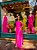 VESTIDO LONGO PRADA COM ELASTANO UM OMBRO SÓ COM ECHARPE PINK - Imagem 3