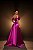 VESTIDO LONGO ZIBELINE OMBRO A OMBRO COM FLOR REMOVIVEL FENDA LATERAL PINK - Imagem 3