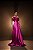 VESTIDO LONGO ZIBELINE OMBRO A OMBRO COM FLOR REMOVIVEL FENDA LATERAL PINK - Imagem 4