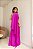 VESTIDO LONGO ACETINADO ESTILO CORPETE BUSTO ESTRUTURADO GOLA BORDADA FUCSIA  ST - Imagem 7
