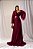 VESTIDO LONGO CREPE DE SEDA MANGA MORCEGO PLISSADA COSTAS VAZADA FUCSIA AXEL - Imagem 3