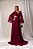 VESTIDO LONGO CREPE DE SEDA MANGA MORCEGO PLISSADA COSTAS VAZADA FUCSIA AXEL - Imagem 4
