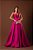 VESTIDO LONGO ZIBELINE ACETINADO TOMARA QUE CAIA COM MUITA CALDA E FENDA PINK BL - Imagem 3