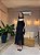 VESTIDO MIDI MICROTULLE ALÇA LARGA 3 MARIAS PRETO - Imagem 2