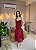 VESTIDO MIDI MICROTULLE ALÇA LARGA CAMADAS VERMELHO - Imagem 1