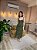 VESTIDO MIDI MICROTULLE ALÇA LARGA 3 MARIAS VERDE OLIVA - Imagem 1