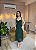 VESTIDO MIDI MICROTULLE ALÇA LARGA CAMADAS VERDE BANDEIRA - Imagem 1