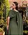 VESTIDO LONGO CHIFON OMBRO SO VERSALIS COM FLOR PHIZE VERDE OLIVA - Imagem 2