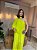 VESTIDO LONGO CHIFFON MULA MANCA COM FAIXA VERDE LIMA - Imagem 2