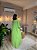 VESTIDO LONGO CHIFFON MULA MANCA COM FAIXA VERDE MENTA - Imagem 2