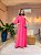 VESTIDO LONGO CHIFFON MULA MANCA COM FAIXA PINK - Imagem 1