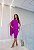 VESTIDO MIDI ACETINADO OMBRO SÓ GOLA BORDADA FUCSIA - Imagem 1