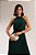 VESTIDO LONGO PLISSADO GOLA ALTA VERDE ESMERALDA - Imagem 4