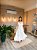 VESTIDO MIDI BABADO DECOTE V COM DETALHE SAIA  FLUIDO BRANCO - Imagem 2