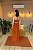 VESTIDO LONGO CHIFFON FRENTE ÚNICA COM DETALHE FLOR TERRACOTA - Imagem 2