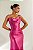 VESTIDO LONGO PRADA COM ELASTANO TOMARA QUE CAIA COM DETALHE NO BUSTO E CORPETE AMARRAÇÃO NAS COSTAS FUCSIA - Imagem 3