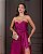 VESTIDO LONGO ZIBELINE TOMARA CAIA DECOTE CORAÇÃO FUCSIA - Imagem 1