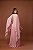 VESTIDO LONGO CHIFFON PLISSADO ALCINHA CAPA ROSÊ - Imagem 2