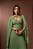 VESTIDO LONGO CHIFFON PLISSADO ALCINHA CAPA VERDE MENTA - Imagem 2