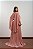 VESTIDO LONGO PLISSADO COM MANGA CAPA ROSE - Imagem 2