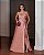 VESTIDO LONGO ZIBELINE TOMARA QUE CAIA DETALHE NO BUSTO CINTURA MARCADA ROSE - Imagem 1