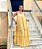 VESTIDO CHIFFON LONGO ALCINHA SAIA CAMADAS AMARELO - Imagem 1